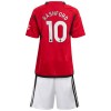 Maillot de Supporter Manchester United Rashford 10 Domicile 2023-24 Pour Enfant